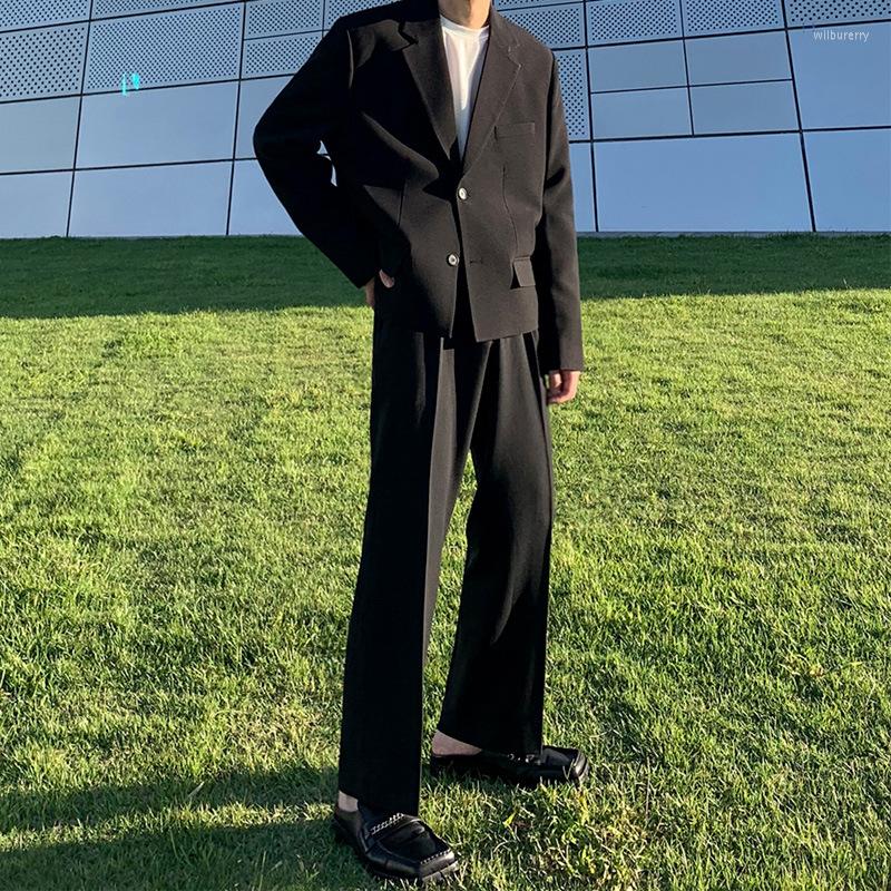 Men's Suits Short Suit Jacket Men Clothing Korean Fashion Loose Single-Breasted Long Sleeve Tops Spring Autumn Solid Casual Blazer Hombre, Black
Men's Suits Short Suit Jacket Men Clothing Korean Fashion Loose Single-Breasted Long Sleeve Tops Spring Autumn Solid Casual Blazer Hombre, Black