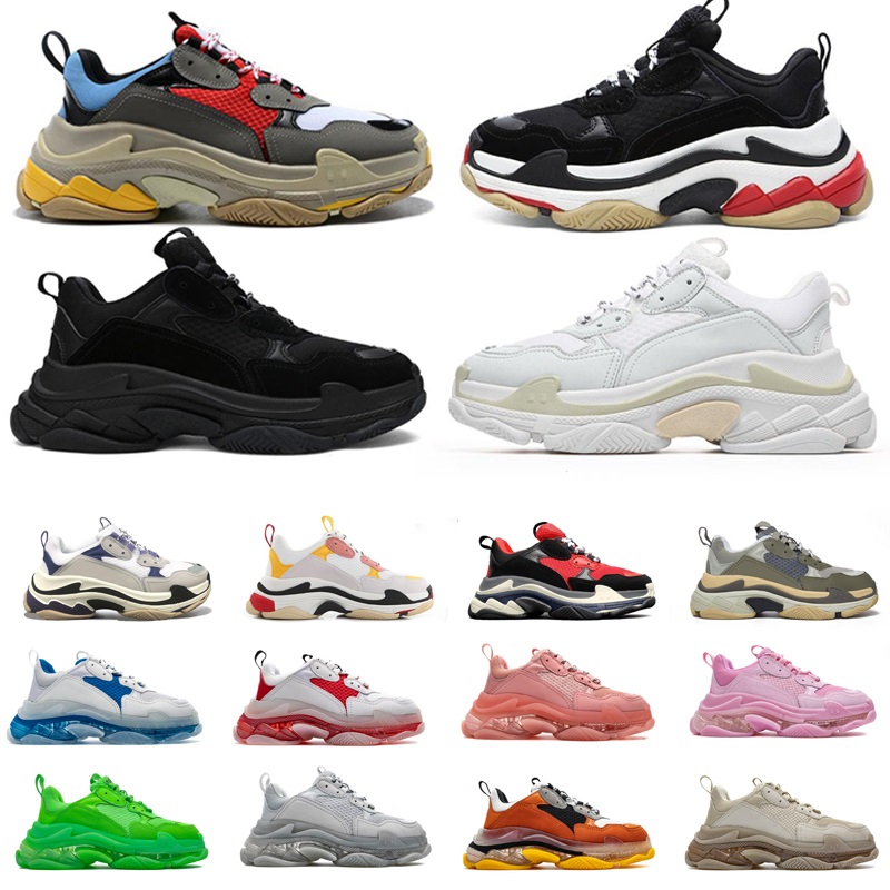 Designer TripleS running Shoes Clear Sole Men Women Luxury Sneakers Chaussures 17FW Paris vintage Dad shoe Crystal Bottom White Black Yellow Red 36-45, (11) 36-40
Designer TripleS running Shoes Clear Sole Men Women Luxury Sneakers Chaussures 17FW Paris vintage Dad shoe Crystal Bottom White Black Yellow Red 36-45, (11) 36-40