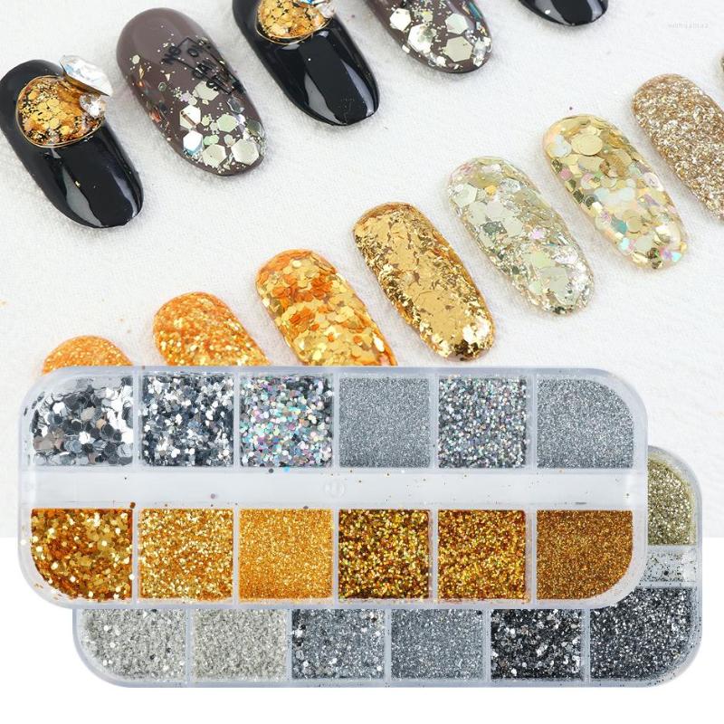 Nail Glitter Enhancement Sequins Ins Wind Heat Gold Silver Laser 12 Compartment/ Box
Nail Glitter Enhancement Sequins Ins Wind Heat Gold Silver Laser 12 Compartment/ Box