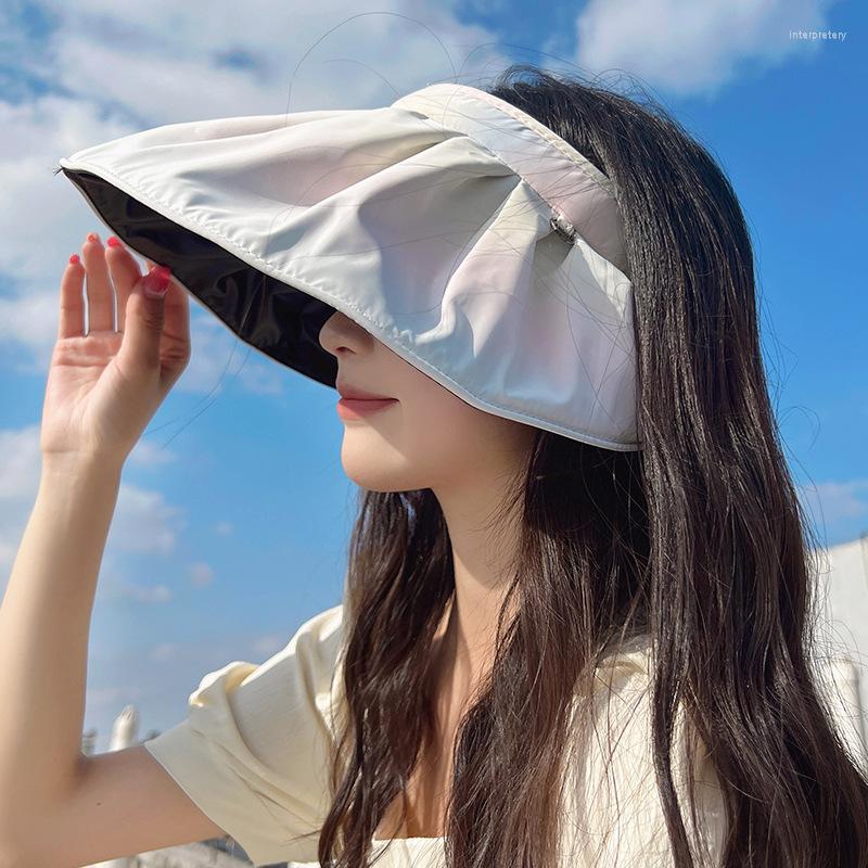Wide Brim Hats Summer Beach Sun Hat For Women Foldable Large Empty Top Visors Cap Gradient Color Shell Headband Hair Accessories, Blue
Wide Brim Hats Summer Beach Sun Hat For Women Foldable Large Empty Top Visors Cap Gradient Color Shell Headband Hair Accessories, Blue