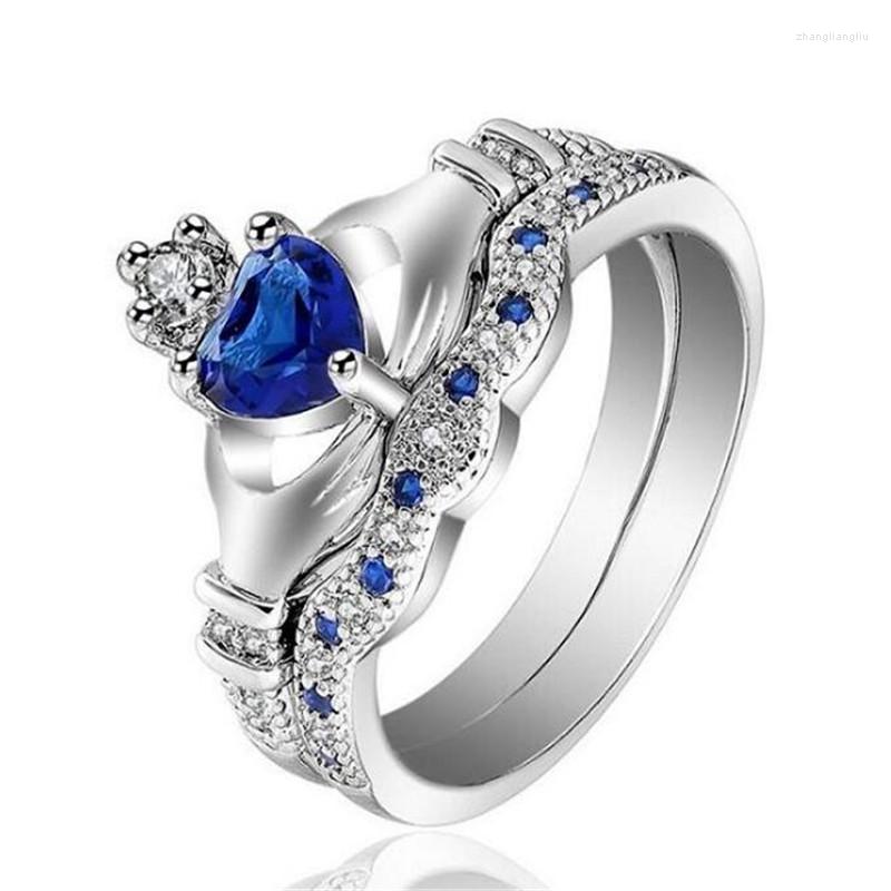 Wedding Rings Elegant Women's Crystal Silver Color Ring Band Promise Engagement Ladies Luxury Jewelry
Wedding Rings Elegant Women's Crystal Silver Color Ring Band Promise Engagement Ladies Luxury Jewelry