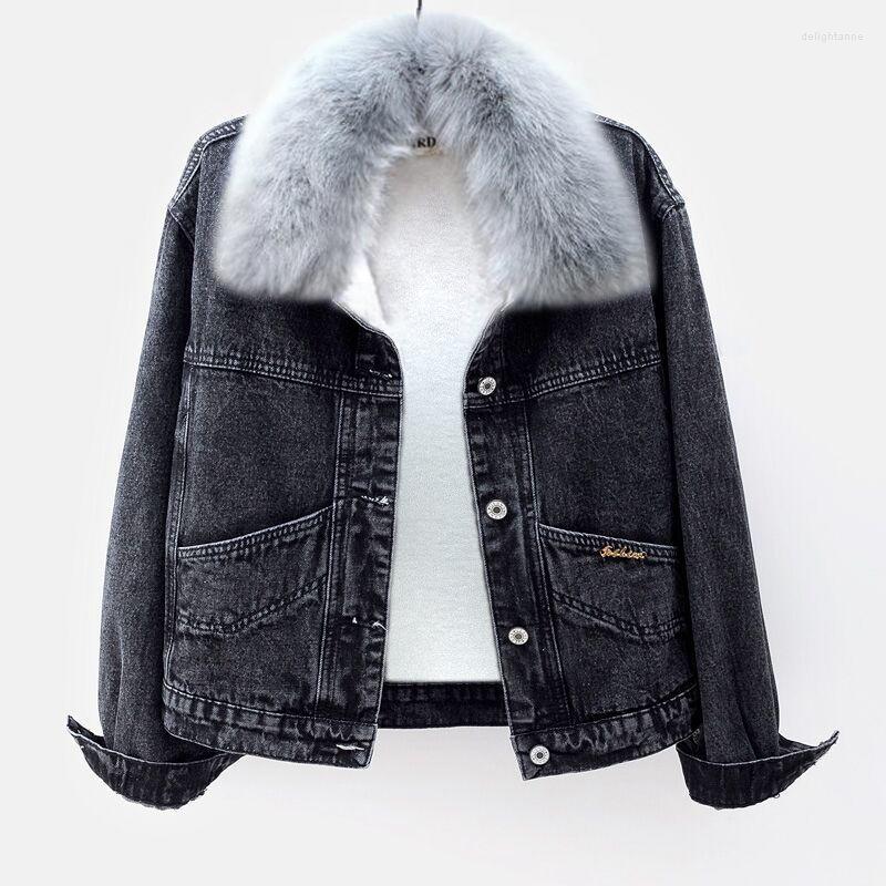 Women' Down 2022 Winter Style Youth Fur Collar Single-Breasted Long-Sleeved Warm Denim Cotton Clothes Women, Black
Women' Down 2022 Winter Style Youth Fur Collar Single-Breasted Long-Sleeved Warm Denim Cotton Clothes Women, Black