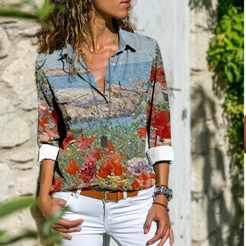 Women's T Shirts Cross-border Women's Oil Painting Pattern Print Loose Casual Long Sleeve Shirt, Beige
Women's T Shirts Cross-border Women's Oil Painting Pattern Print Loose Casual Long Sleeve Shirt, Beige