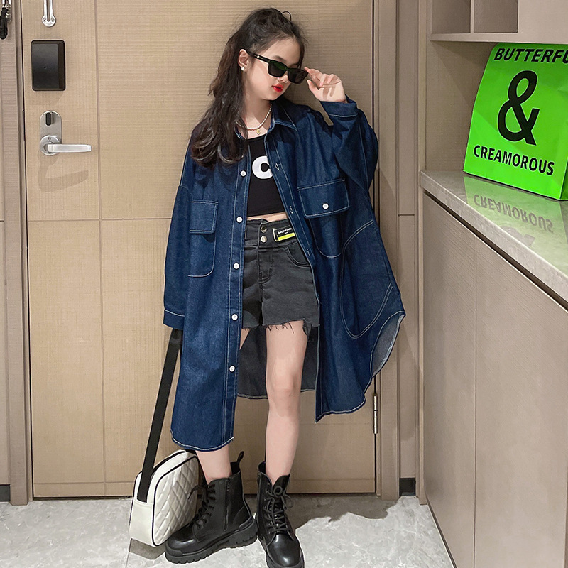 Jackets Girls X Long Denim Trench Coat 8 10 12 years Kids Fashion Loose Outfits Spring Fall Teen Girl Outfit 221010, Beige
Jackets Girls X Long Denim Trench Coat 8 10 12 years Kids Fashion Loose Outfits Spring Fall Teen Girl Outfit 221010, Beige
