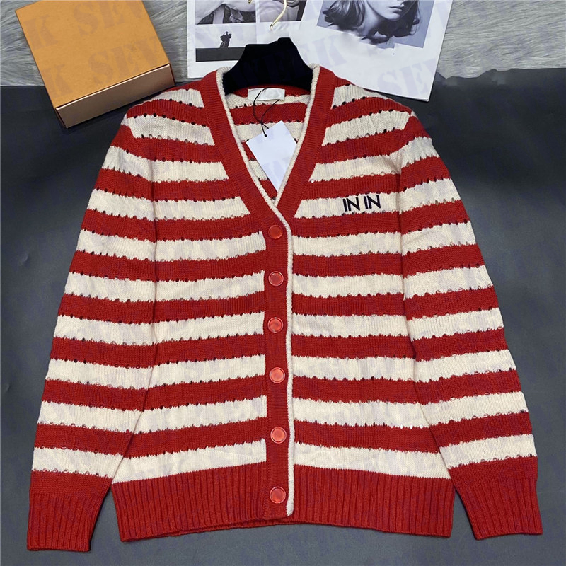 Wool Cardigan Coat Womens Sweaters Fashion Striped Knitting Hoodie Designer Embroidered Letter Knit Sweatshirts Clothing, Red
Wool Cardigan Coat Womens Sweaters Fashion Striped Knitting Hoodie Designer Embroidered Letter Knit Sweatshirts Clothing, Red
