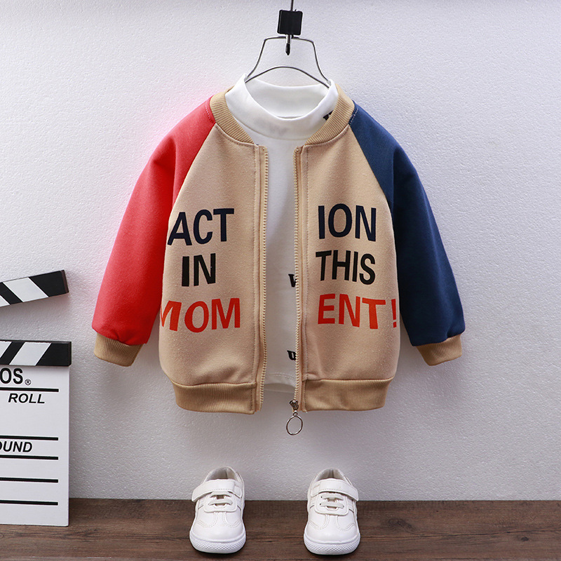 Jackets Children Baseball Western Style Boys Girls Baby Blazer Trend Coats Kids Clothes 221010