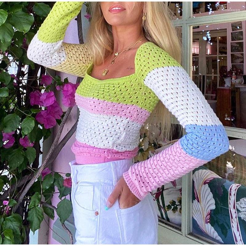 Women' Sweaters 2022 Autumn Winter Women Elegant Patchwork Strip Knitted Retro Female O Neck Long Sleeve Jumpers Y2k Aesthetic Tops, Pink
Women' Sweaters 2022 Autumn Winter Women Elegant Patchwork Strip Knitted Retro Female O Neck Long Sleeve Jumpers Y2k Aesthetic Tops, Pink