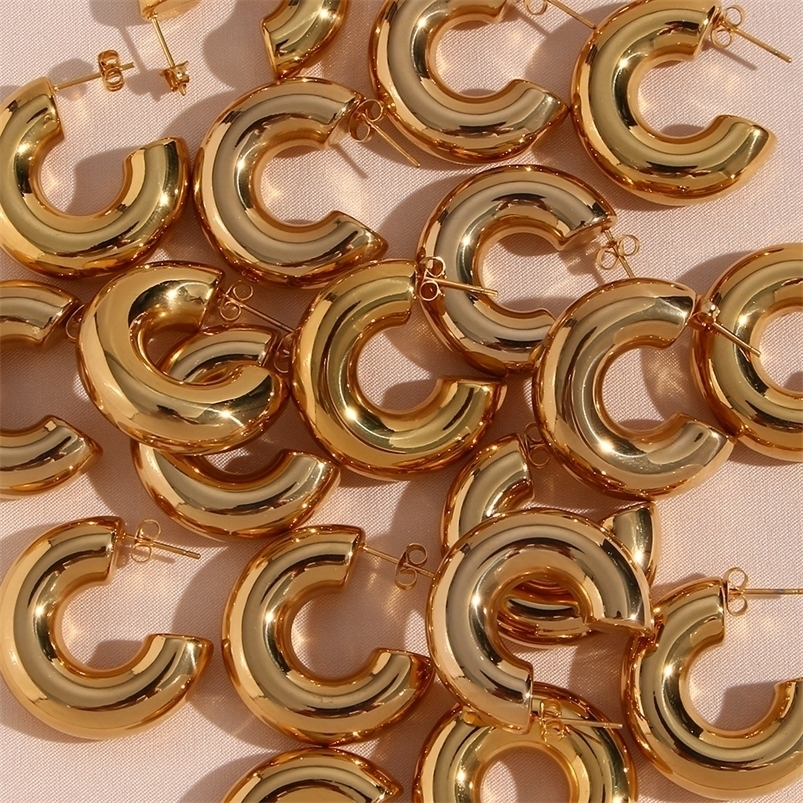 Hoop Huggie Hollow Light Weight Chunky Gold Earrings For Women Minimalist Stainless Steel Waterproof Tarnish Free H 221010
Hoop Huggie Hollow Light Weight Chunky Gold Earrings For Women Minimalist Stainless Steel Waterproof Tarnish Free H 221010
