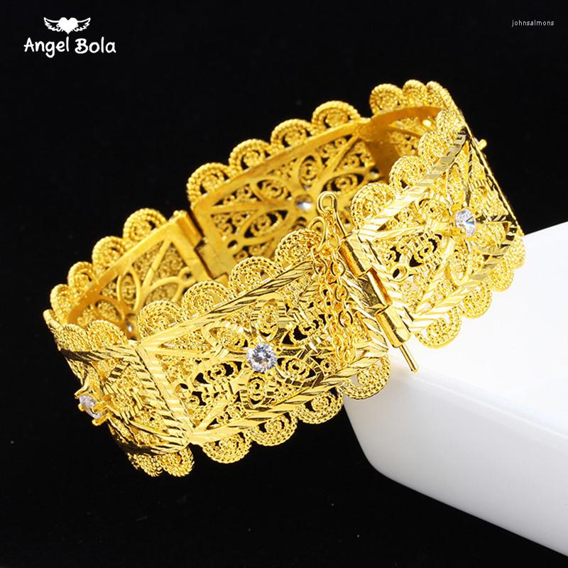 Charm Bracelets Flowers Large Bracelet For Women Gold Color Muslim Islam Middle East Bangle Flower Big With Spring GP Jewelry Trendy
Charm Bracelets Flowers Large Bracelet For Women Gold Color Muslim Islam Middle East Bangle Flower Big With Spring GP Jewelry Trendy