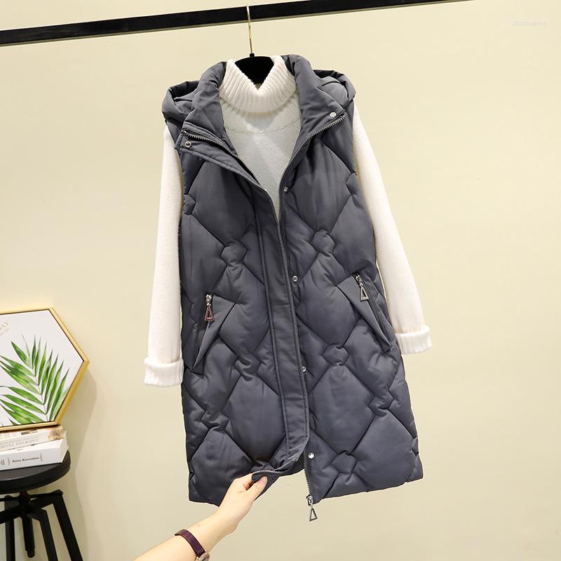 Women's Vests Thick Warm Winter Long Women's Vest 2022 Korean Down Cotton Waistcoat Female Casual Hooded Zipper Sleeveless Jacket Coat, Black
Women's Vests Thick Warm Winter Long Women's Vest 2022 Korean Down Cotton Waistcoat Female Casual Hooded Zipper Sleeveless Jacket Coat, Black