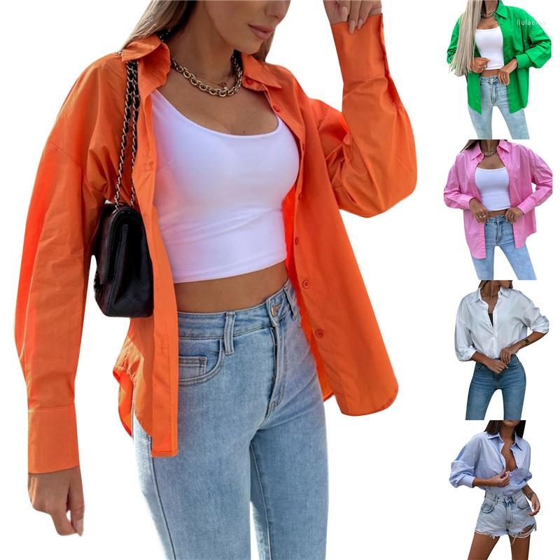Women' Blouses Women' Spring Autumn Casual Shirt Solid Color Long Sleeve Lapel Button Down Blouse Female Slim Fit Tees For Office, Green
Women' Blouses Women' Spring Autumn Casual Shirt Solid Color Long Sleeve Lapel Button Down Blouse Female Slim Fit Tees For Office, Green