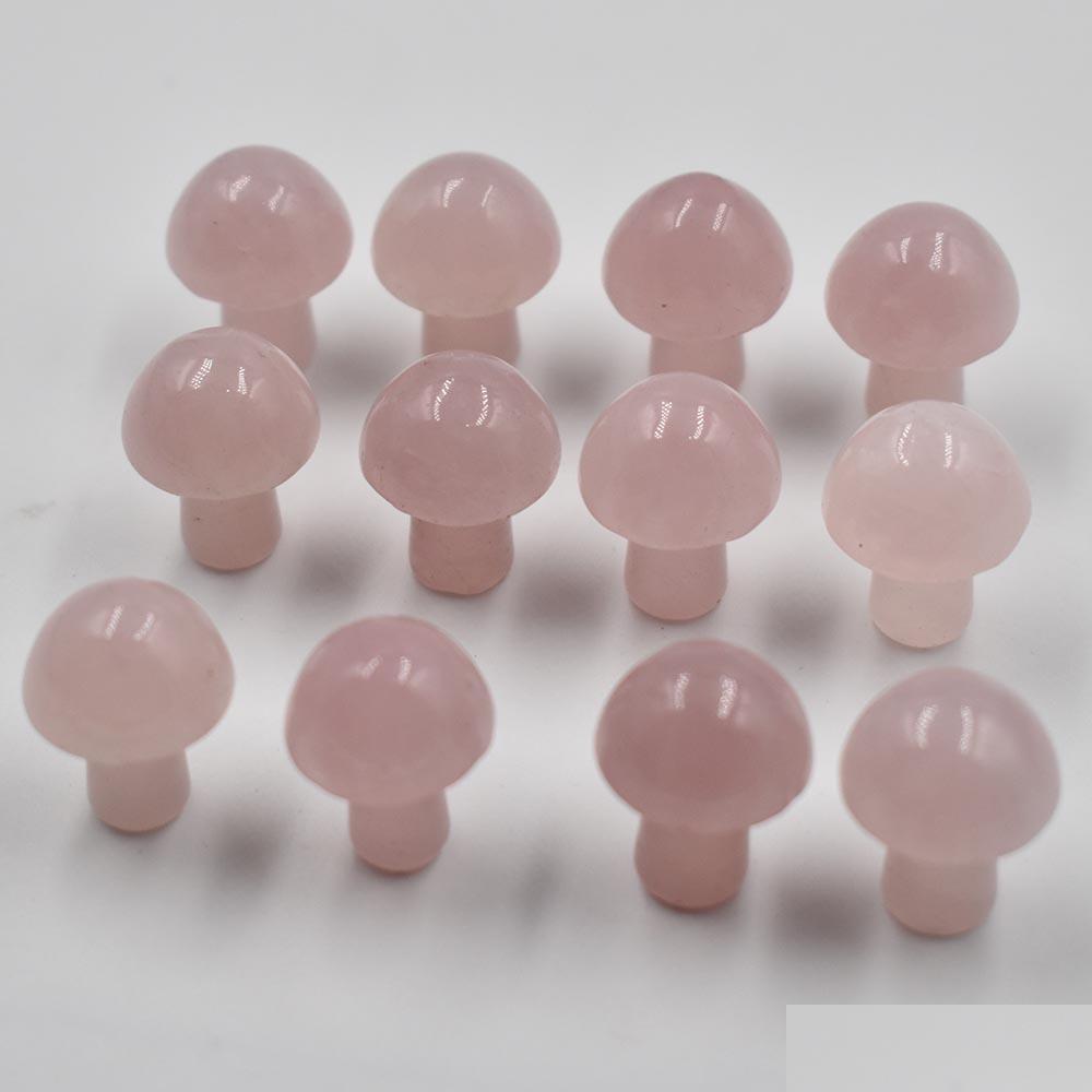 Stone 2Cm Cute Rose Quartz Mini Mushroom Plant Statue Natural Stone Carving Home Decoration Crystal Polishing Gem Drop Delivery 2022 J Dhs41
Stone 2Cm Cute Rose Quartz Mini Mushroom Plant Statue Natural Stone Carving Home Decoration Crystal Polishing Gem Drop Delivery 2022 J Dhs41