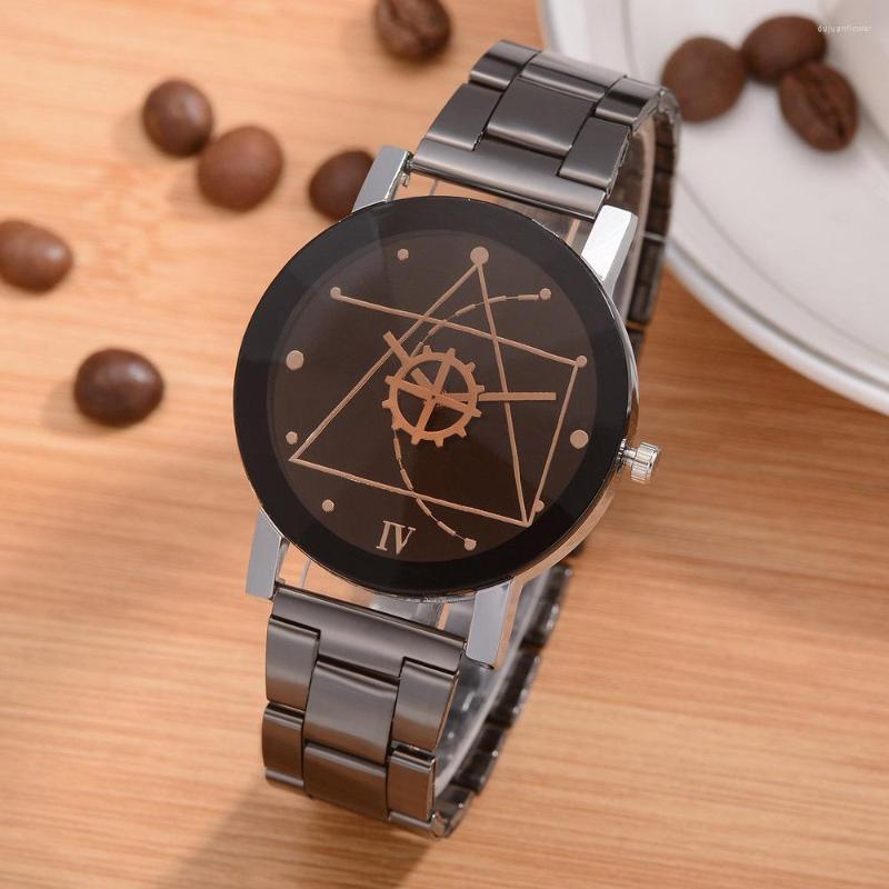 Wristwatches Creative Black Stainless Steel Watches Men Fashion Quartz Watch Man Casual Wristwatch Clock Hour Gift Montre Femme 2022, Women black
Wristwatches Creative Black Stainless Steel Watches Men Fashion Quartz Watch Man Casual Wristwatch Clock Hour Gift Montre Femme 2022, Women black