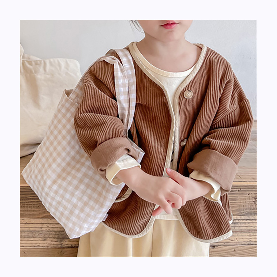 Jackets MILANCEL Spring Kids Coat Corduroy Boys Jacket Single Breast Girls Children Outffit 221010, Brown
Jackets MILANCEL Spring Kids Coat Corduroy Boys Jacket Single Breast Girls Children Outffit 221010, Brown
