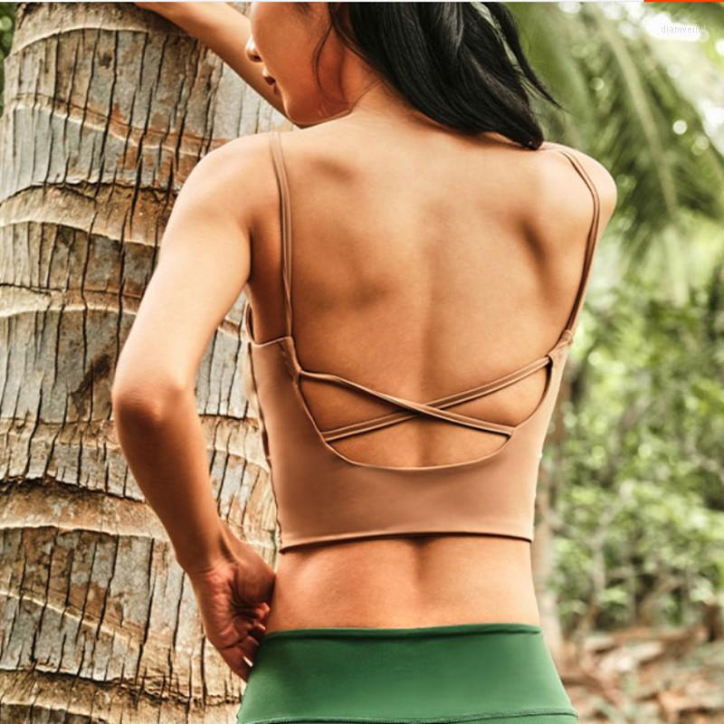 Yoga Outfit Beautiful Back Tank Tops Women Fitness Crop Top Thin Strape Sports Training Sleeveless Gym Underwear Sexy Running Vest, Brown
Yoga Outfit Beautiful Back Tank Tops Women Fitness Crop Top Thin Strape Sports Training Sleeveless Gym Underwear Sexy Running Vest, Brown