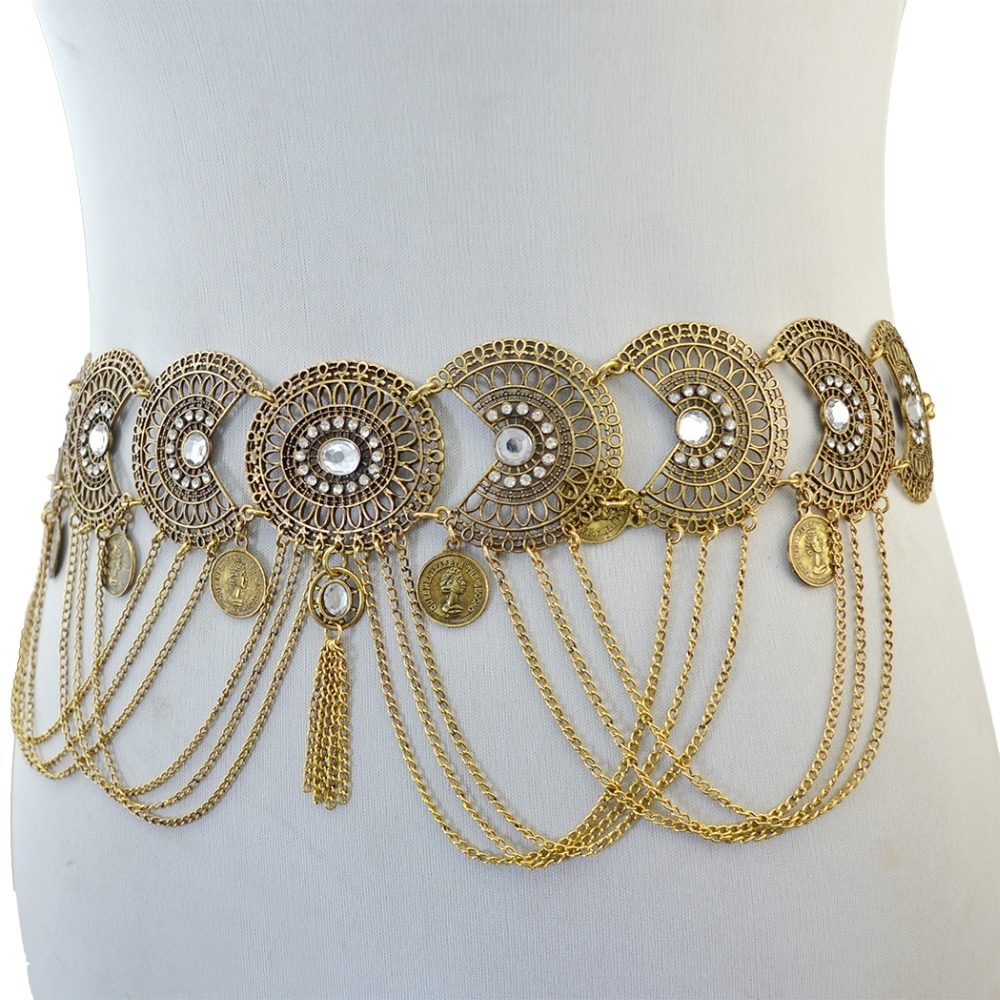Waist Chain Belts Gypsy Afghan Coin Ethnic Belly s Hollow Moon Crystal Flower Long Tassel Moroccan Indian Sexy Body Jewelry 221010, Gold
Waist Chain Belts Gypsy Afghan Coin Ethnic Belly s Hollow Moon Crystal Flower Long Tassel Moroccan Indian Sexy Body Jewelry 221010, Gold