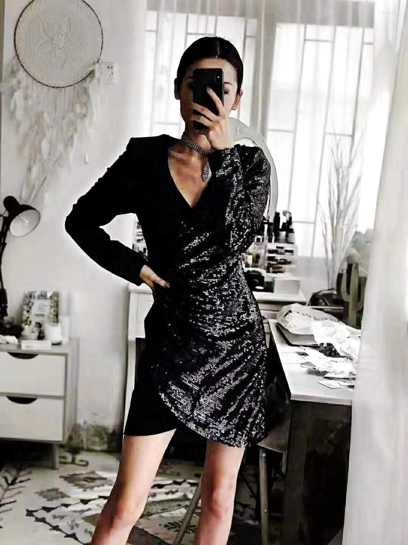 Casual Dresses Party Wear Formal Evening V Neck Long Sleeve Sparkle Satin Robes De Cocktail Vestid Birthday Dress For Women Velvet, Black
Casual Dresses Party Wear Formal Evening V Neck Long Sleeve Sparkle Satin Robes De Cocktail Vestid Birthday Dress For Women Velvet, Black