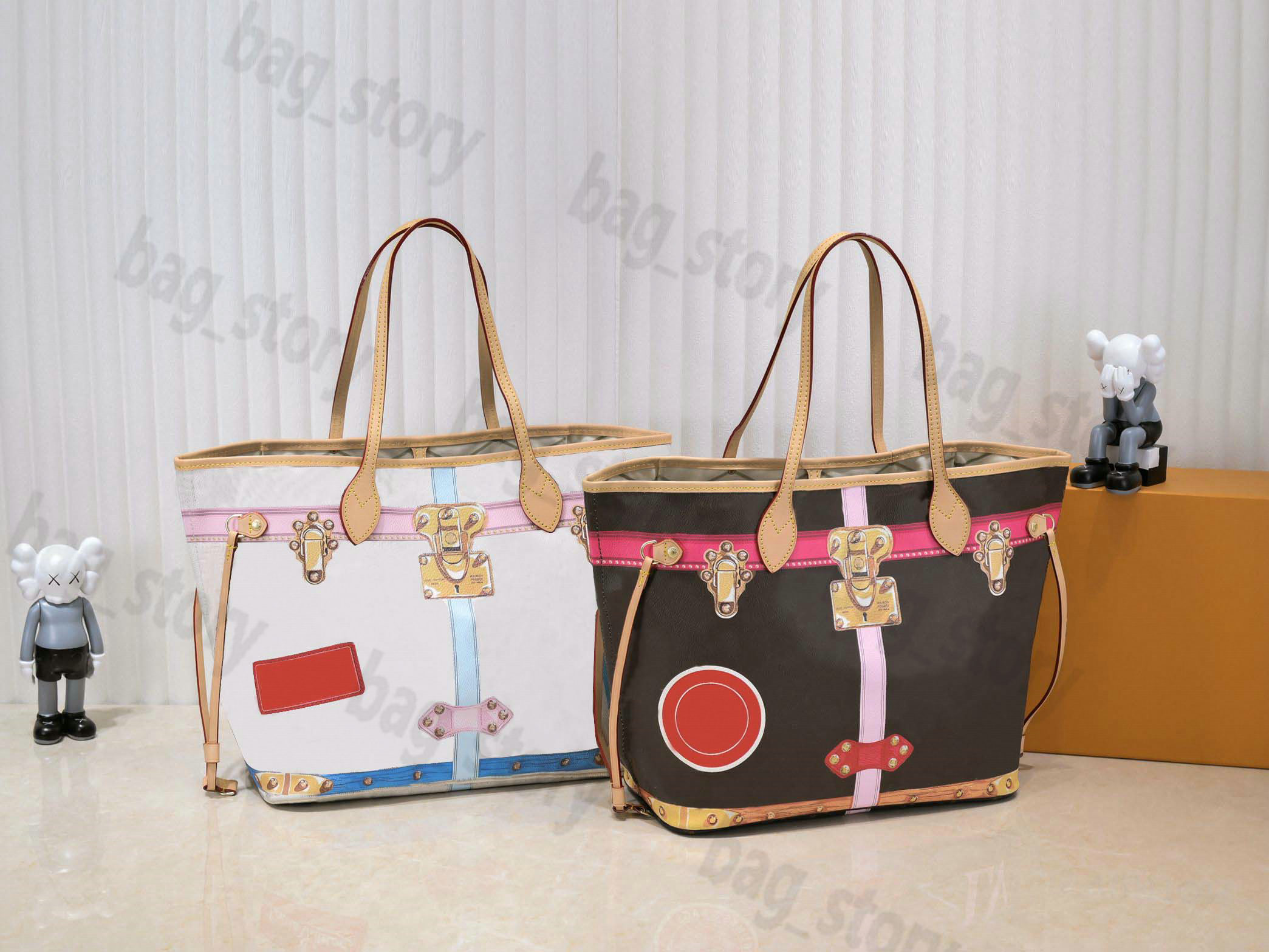 Designer Totes Bags Women Never MM Full Handbag Brown Monograms White Plain Large Capacity Handbag Shouderbag with Small Zipper Closure Wallet Purse Shopping Tote
Designer Totes Bags Women Never MM Full Handbag Brown Monograms White Plain Large Capacity Handbag Shouderbag with Small Zipper Closure Wallet Purse Shopping Tote
