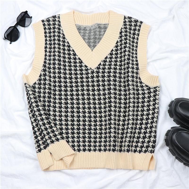 Women' Sweaters Sleeveless Knitted Vest Women Sweater Casual V Neck Pullover Autumn Winter Vintage 2022 Y2K Korean Style Loose Tops, Black
Women' Sweaters Sleeveless Knitted Vest Women Sweater Casual V Neck Pullover Autumn Winter Vintage 2022 Y2K Korean Style Loose Tops, Black