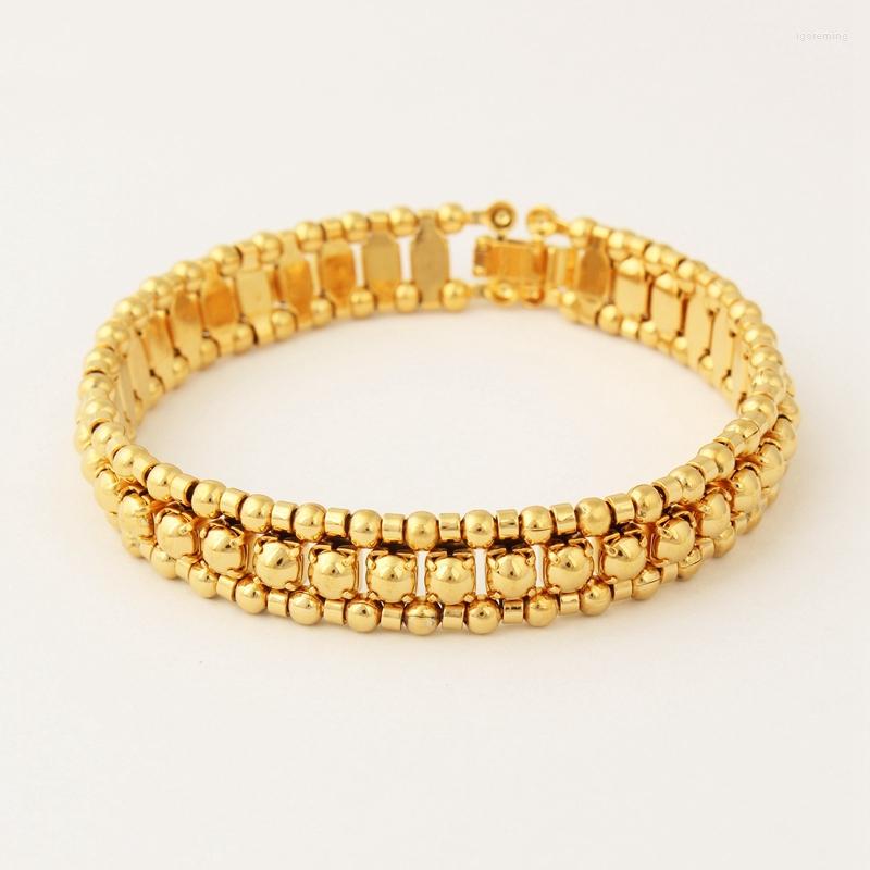 Link Bracelets FS Fashion Bead Bracelet Turkey/Africa Gold Chunky High Quality Ball For Men Wholesale
Link Bracelets FS Fashion Bead Bracelet Turkey/Africa Gold Chunky High Quality Ball For Men Wholesale