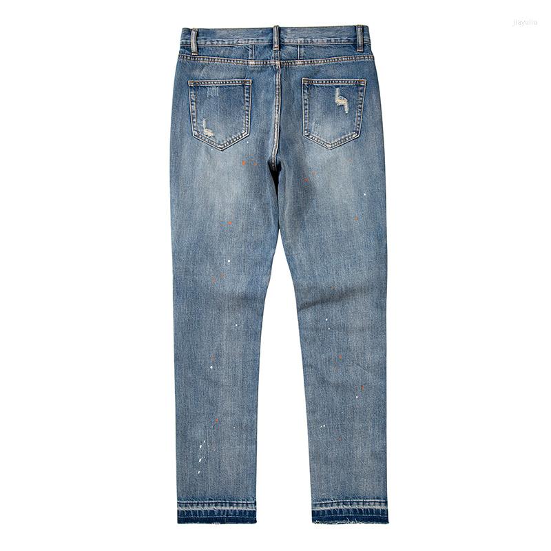 Men's Jeans Hip Hop Cashew Flower Denim Patchwork For Men Knee Hole Chain Design Streetwear Destroyed Ripped Straight Pants, Blue
Men's Jeans Hip Hop Cashew Flower Denim Patchwork For Men Knee Hole Chain Design Streetwear Destroyed Ripped Straight Pants, Blue