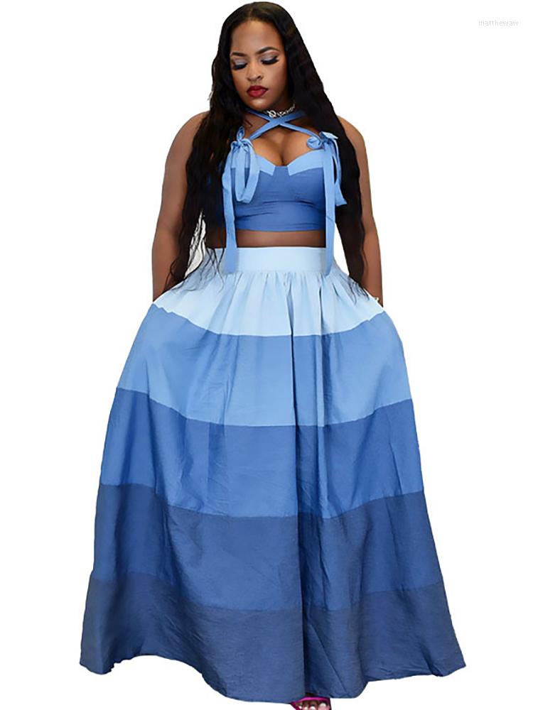 Work Dresses Long Skirts 2 Piece Sets Women Lace Up Tank Crop Tops Matching Set Summer Striped Print Sexy High Waist Skirt Suits Outfits, Blue
Work Dresses Long Skirts 2 Piece Sets Women Lace Up Tank Crop Tops Matching Set Summer Striped Print Sexy High Waist Skirt Suits Outfits, Blue