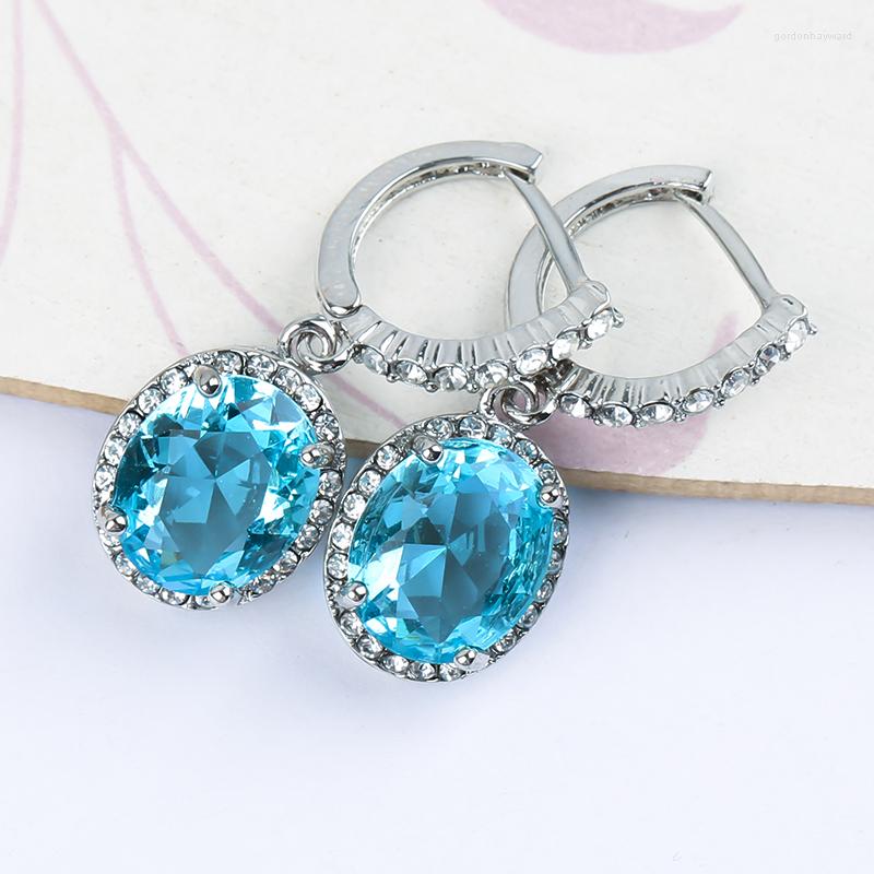 Dangle Earrings Gorgeous Blue Stone Drop Luxury Zinc Alloy For Women Wedding Engagement Fashion Jewelry
Dangle Earrings Gorgeous Blue Stone Drop Luxury Zinc Alloy For Women Wedding Engagement Fashion Jewelry