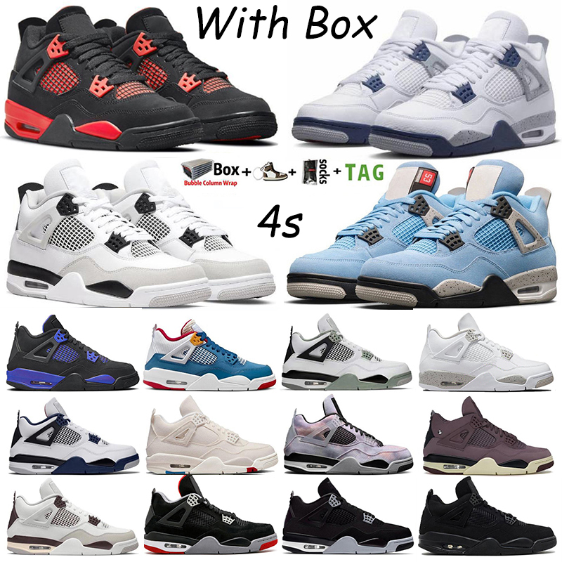 2022 With Box Mens Basketball Shoes Jumpman 4 High OG 4s Midnight Navy Seafoam University Blue Military Black White Oreo Red Thunder Black Cat Women Sneakers Trainers, 27
2022 With Box Mens Basketball Shoes Jumpman 4 High OG 4s Midnight Navy Seafoam University Blue Military Black White Oreo Red Thunder Black Cat Women Sneakers Trainers, 27