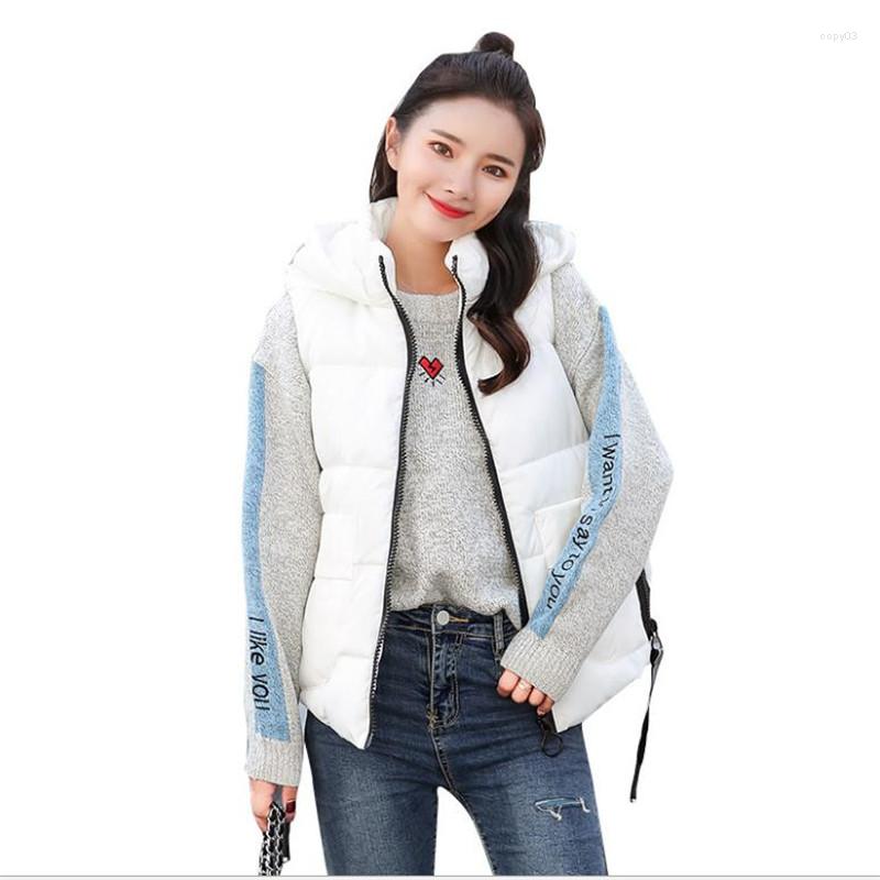 Women's Vests Arrival 2022 Fashion Autumn Winter Women Short Vest Hooded Down Cotton Women's With Large Pockets Warm Mujer Q743, Black
Women's Vests Arrival 2022 Fashion Autumn Winter Women Short Vest Hooded Down Cotton Women's With Large Pockets Warm Mujer Q743, Black