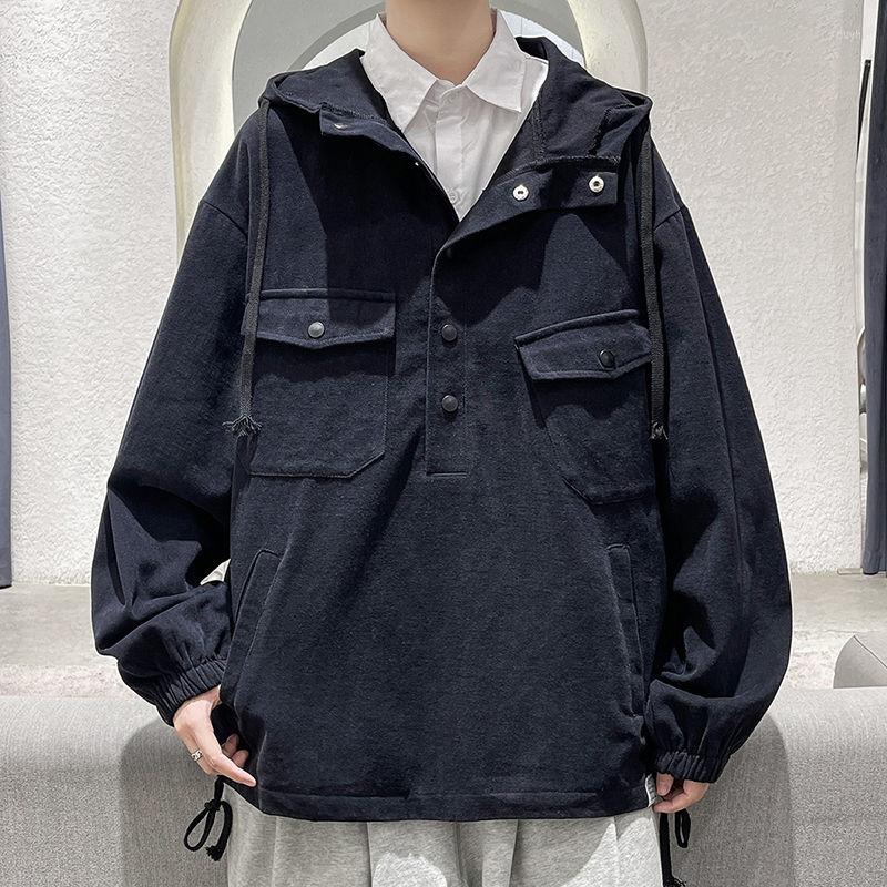 Men's Jackets Autumn Cotton Pullover Jacket Men's Fashion Casual Pocket Tooling Mens Streetwear Loose Hip-hop Bomber Men -5XL, Black
Men's Jackets Autumn Cotton Pullover Jacket Men's Fashion Casual Pocket Tooling Mens Streetwear Loose Hip-hop Bomber Men -5XL, Black