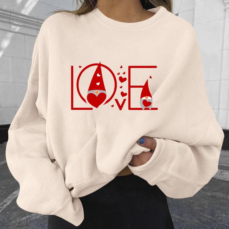 Women's Hoodies Womens Couple's Sweatshirt LOVE Print Fashion Neutral Long-Sleeved O-Neck Casual Simplicity Blouse Pullover, Beige
Women's Hoodies Womens Couple's Sweatshirt LOVE Print Fashion Neutral Long-Sleeved O-Neck Casual Simplicity Blouse Pullover, Beige
