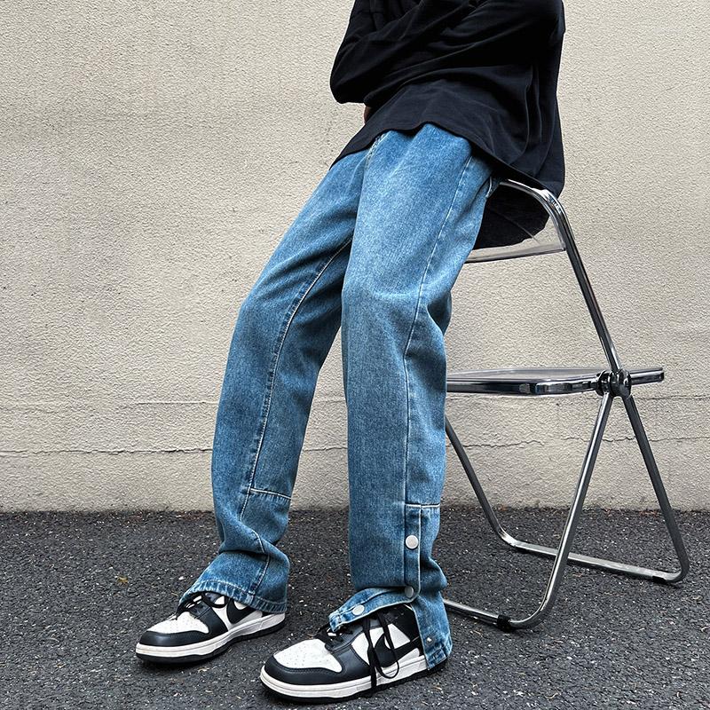 Men's Jeans 2022 Autumn High Street Style Unisex Korean Buttons On The Trousers Streetwear Baggy Y2k Vintage Men Denim Pants, Vintage blue
Men's Jeans 2022 Autumn High Street Style Unisex Korean Buttons On The Trousers Streetwear Baggy Y2k Vintage Men Denim Pants, Vintage blue