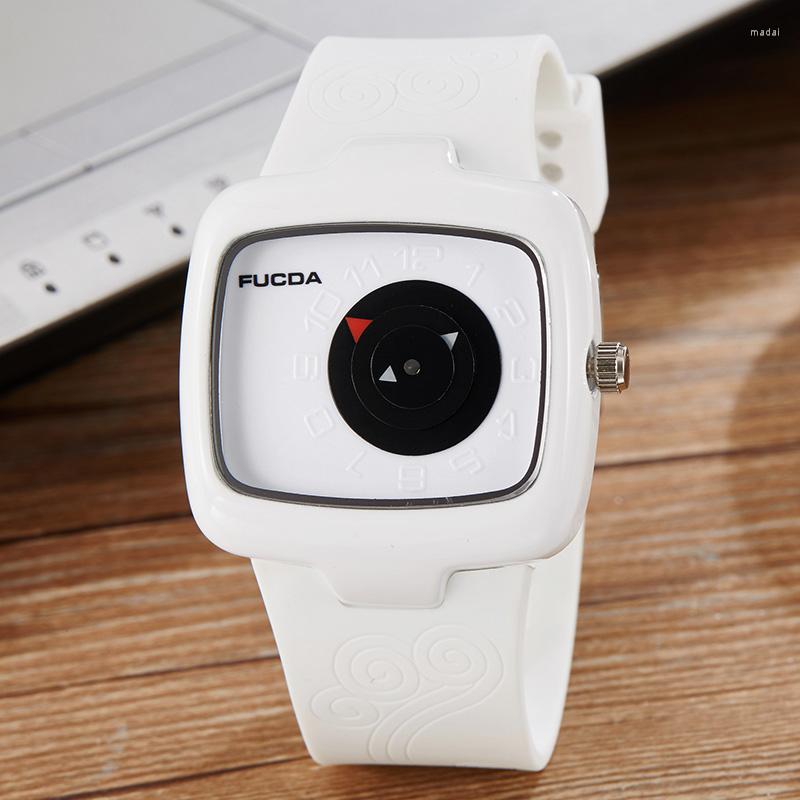 Wristwatches Unique Turntable Black&White Square Quartz Men Watch Wristwatch Creative Time Code Rubber Band Relogio Masculino
Wristwatches Unique Turntable Black&White Square Quartz Men Watch Wristwatch Creative Time Code Rubber Band Relogio Masculino