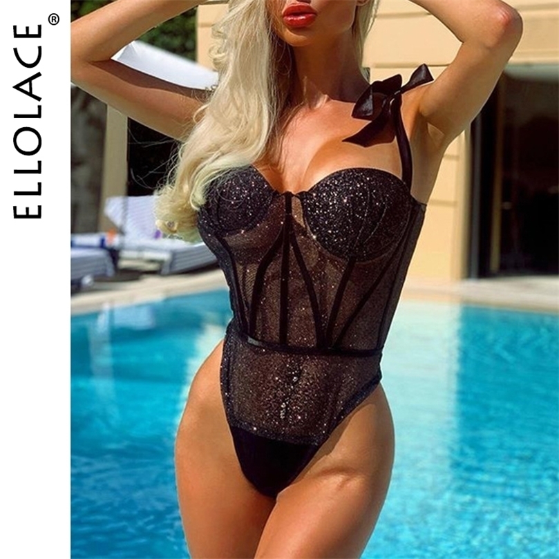 Sexy Set Ellolace Shinny Bodysuit Women Bow Strap Bodycon Body Sexy Fitness Bodys For Women Sleeveless Womens Lace Bodysuit Overalls 221010, Black 
Sexy Set Ellolace Shinny Bodysuit Women Bow Strap Bodycon Body Sexy Fitness Bodys For Women Sleeveless Womens Lace Bodysuit Overalls 221010, Black
