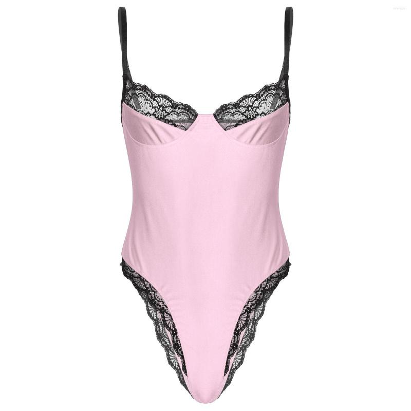 Men's G Strings Men Lace Trimming Bodycon Sissy Bodysuit Underwear Adjustable Spaghetti Strap Sleeveless Unlined Wireless Bra Leotard, Black
Men's G Strings Men Lace Trimming Bodycon Sissy Bodysuit Underwear Adjustable Spaghetti Strap Sleeveless Unlined Wireless Bra Leotard, Black