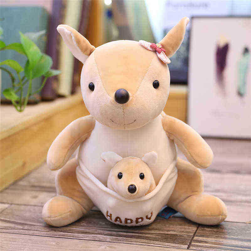 Cute Little Jungle Animals Plush Toy nese Panda Hedgehog Polar Bear Pangolin Kangaroo Mother And Baby Doll Soft Smoothing Toy J220729