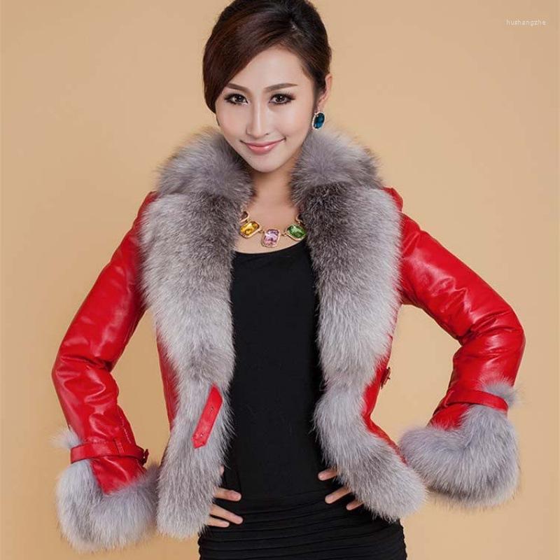 Women' Leather Winter Jacket Women Coat Faux Fur Collar Short PU Female Elegant Fashion Outerwear 815, Red 3
Women' Leather Winter Jacket Women Coat Faux Fur Collar Short PU Female Elegant Fashion Outerwear 815, Red 3
