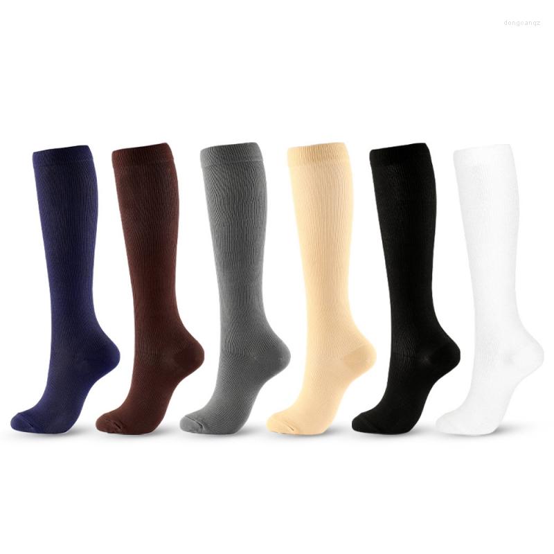 

Sports Socks 3 Pair Compression Stockings Blood Circulation Promotion Slimming Anti-Fatigue Comfortable Solid Color
