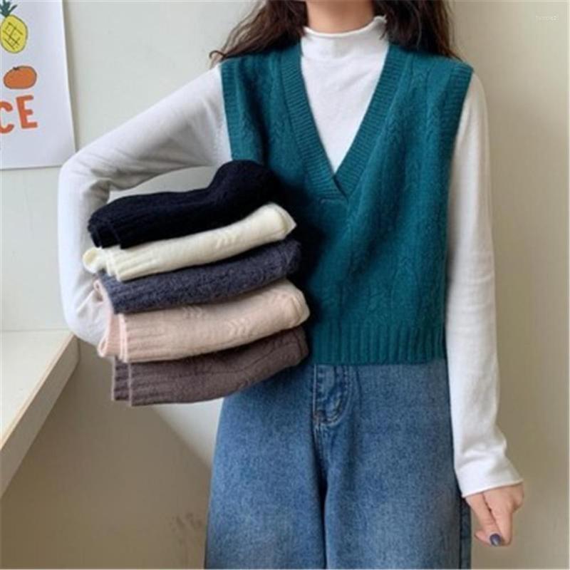 Women' Vests 2022 Korean Style Casual V Neck Short Knitted Sweater Vest Sleeveless Pullover Waistcoat Women Sweaters Autumn Winter Tops, Black
Women' Vests 2022 Korean Style Casual V Neck Short Knitted Sweater Vest Sleeveless Pullover Waistcoat Women Sweaters Autumn Winter Tops, Black
