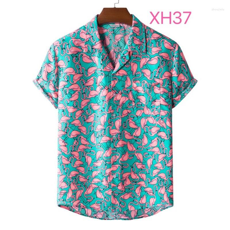 Men's Casual Shirts Hawaiian Beach Flower Shirt Men's Summer Hawaii Style Short Sleeve Flamingo Print Tops Plus Size Mens, Xh37
Men's Casual Shirts Hawaiian Beach Flower Shirt Men's Summer Hawaii Style Short Sleeve Flamingo Print Tops Plus Size Mens, Xh37