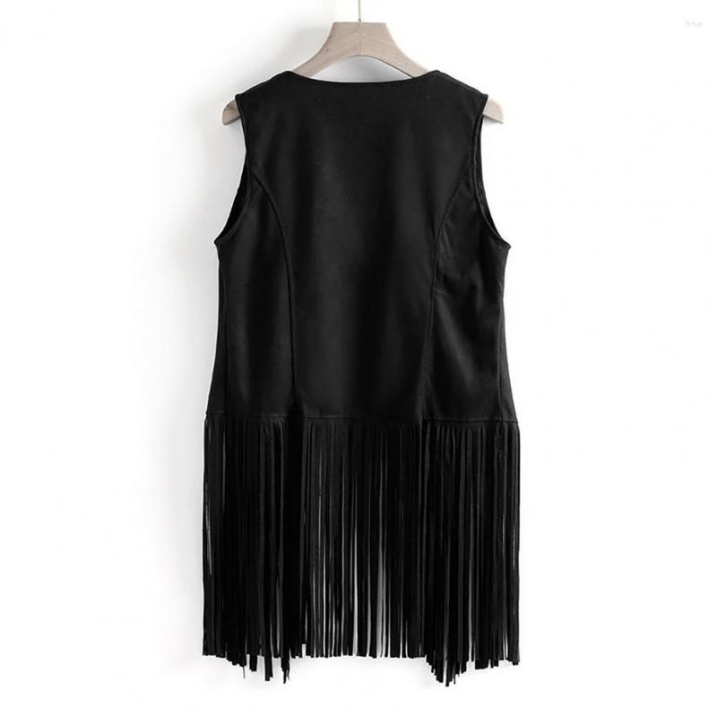 Women' Vests Trendy Vest Coat Sleeveless Lady Pure Color Fringed Cardigan Women Waistcoat, Beige
Women' Vests Trendy Vest Coat Sleeveless Lady Pure Color Fringed Cardigan Women Waistcoat, Beige