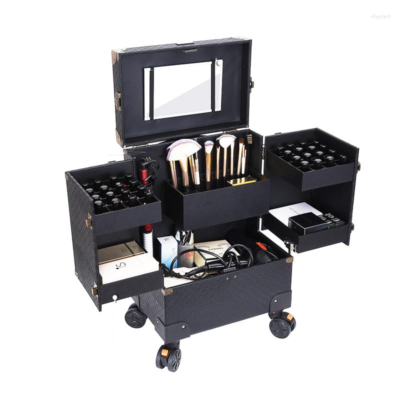 Suitcases Multi-layer Trolley Makeup Luggage Box Tattoo Semi-Permanent Follow-up Cosmetic Suitcase With Wheels Beauty Toolbox
Suitcases Multi-layer Trolley Makeup Luggage Box Tattoo Semi-Permanent Follow-up Cosmetic Suitcase With Wheels Beauty Toolbox