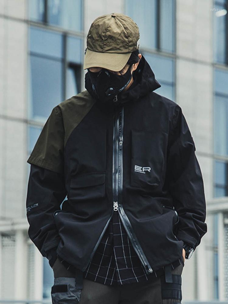 Men' Jackets ENSHADOWER 21AW Men' Casual Windproof Waterproof Techwaer Hooded Jacket Insect Structure Tech Coat 2-Way Zipper, Black
Men' Jackets ENSHADOWER 21AW Men' Casual Windproof Waterproof Techwaer Hooded Jacket Insect Structure Tech Coat 2-Way Zipper, Black