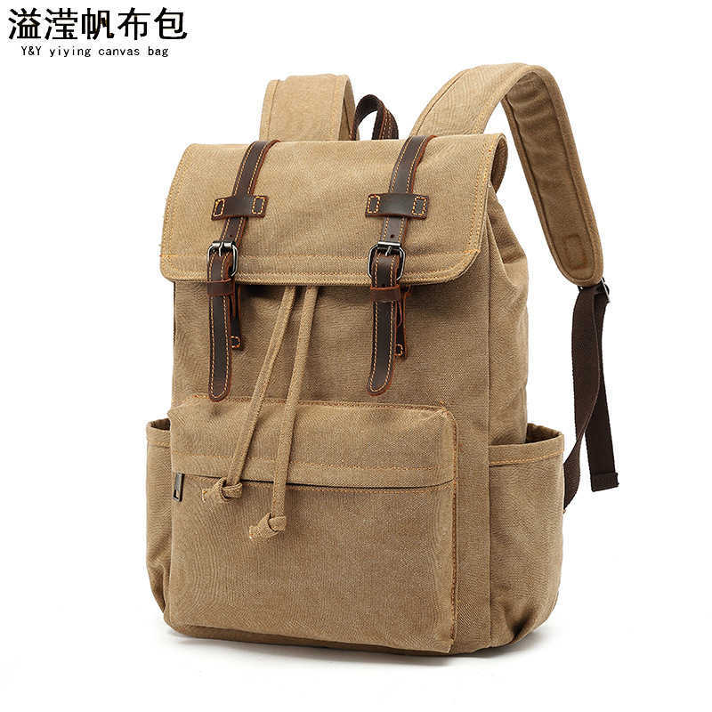 Backpack Canvas Backpack Casual Men's Backpack Crazy Horse Skin Outdoor Travel Bag Yiying Canvas Bag 220920, Black
Backpack Canvas Backpack Casual Men's Backpack Crazy Horse Skin Outdoor Travel Bag Yiying Canvas Bag 220920, Black