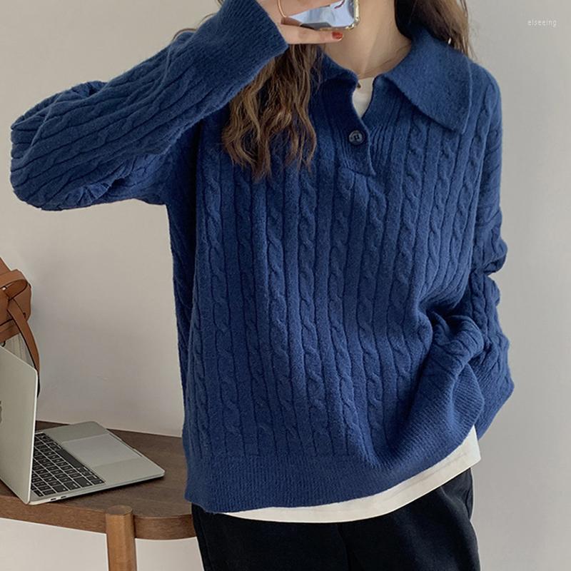 Women's Sweaters Autumn Twist Knitted Women Sweater Korean Style Lapel Long-Sleeved Pullover Woman Fashion Loose Simple Solid Ladies Tops, Green
Women's Sweaters Autumn Twist Knitted Women Sweater Korean Style Lapel Long-Sleeved Pullover Woman Fashion Loose Simple Solid Ladies Tops, Green