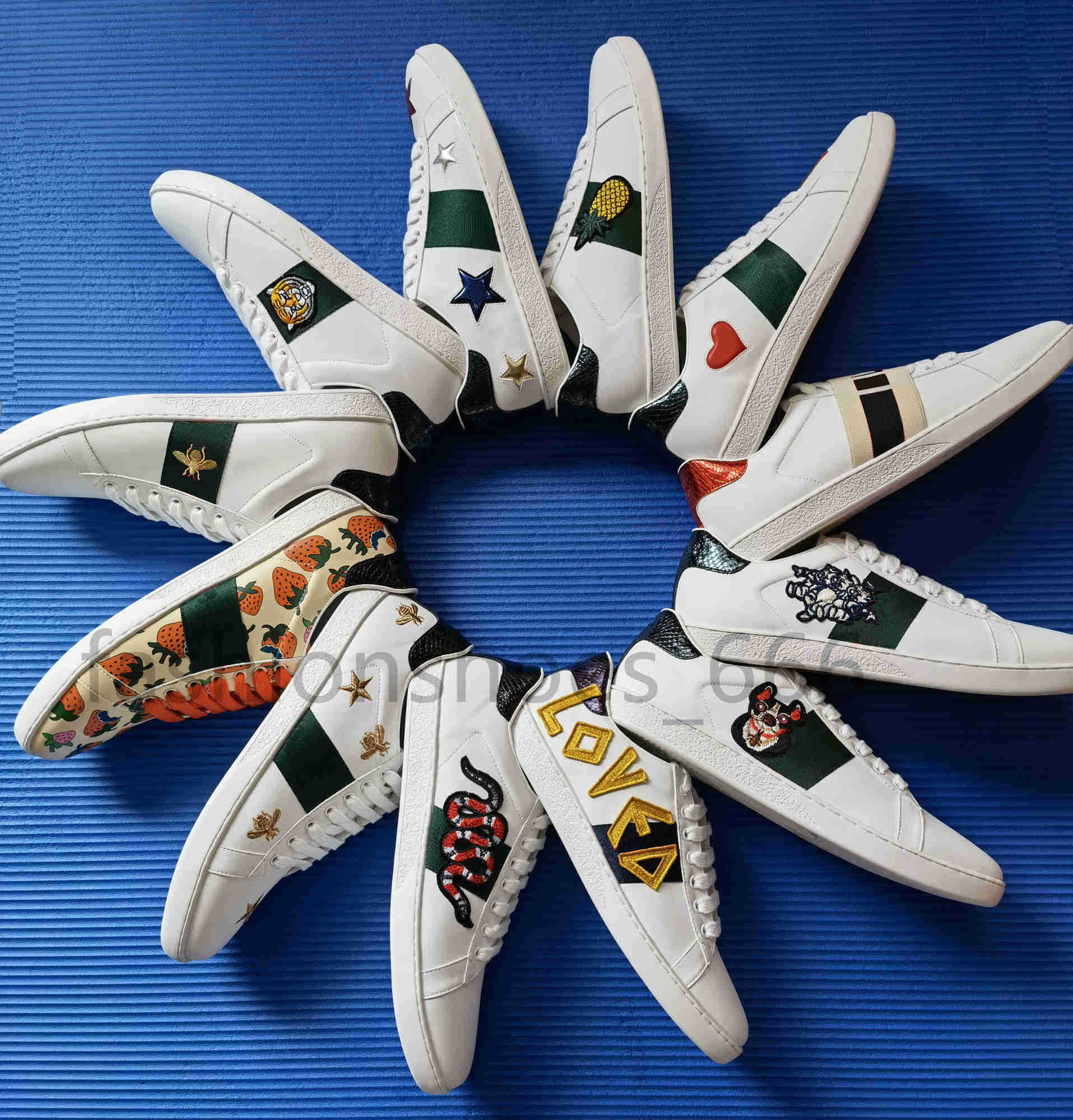 Casual Shoes Sneaker Trainers White Ace Green Red Stripe Italy Bee Tiger Snake Chaussures Pour Hommes With Box
Casual Shoes Sneaker Trainers White Ace Green Red Stripe Italy Bee Tiger Snake Chaussures Pour Hommes With Box