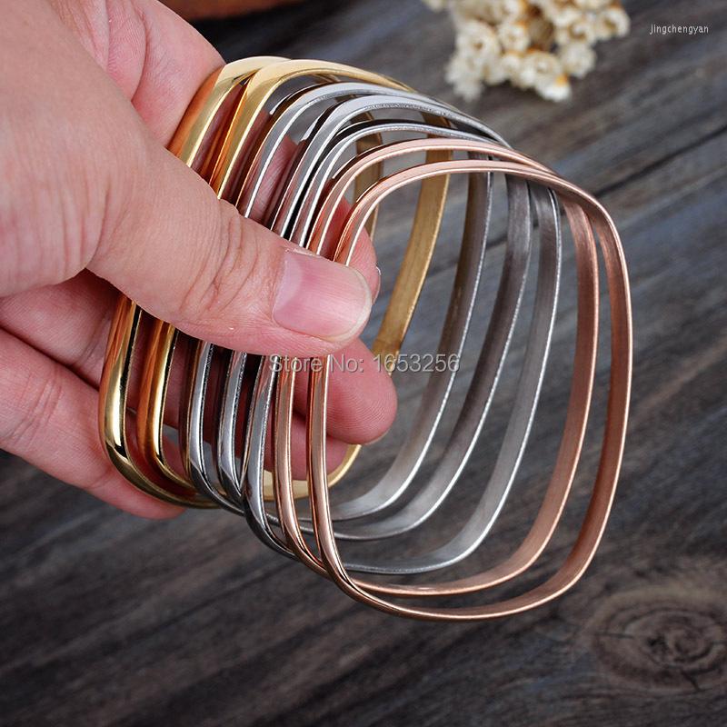 Bangle Holiday Gifts 7pcs/set 100g Stainless Steel 3 Colour Square Women Bling Jewelry 70 53 5.5mm
Bangle Holiday Gifts 7pcs/set 100g Stainless Steel 3 Colour Square Women Bling Jewelry 70 53 5.5mm