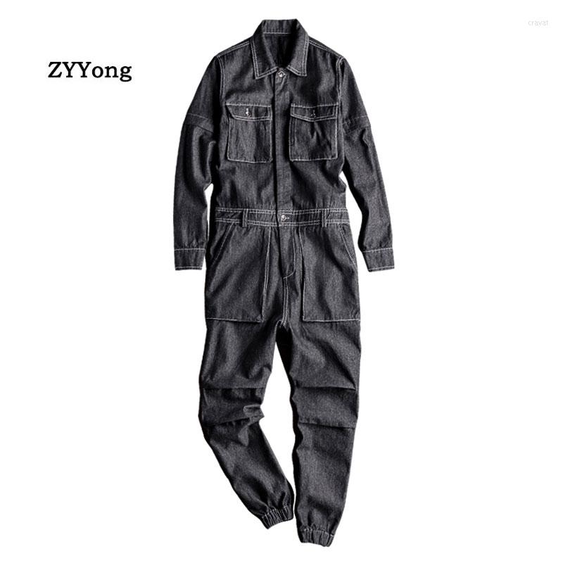 Men' Jeans Men' Denim Jumpsuit Long Sleeve Removable Beam Feet Black Overalls Hip-Hop Cargo Pants Fashion Leisure Freight Trousers
Men' Jeans Men' Denim Jumpsuit Long Sleeve Removable Beam Feet Black Overalls Hip-Hop Cargo Pants Fashion Leisure Freight Trousers