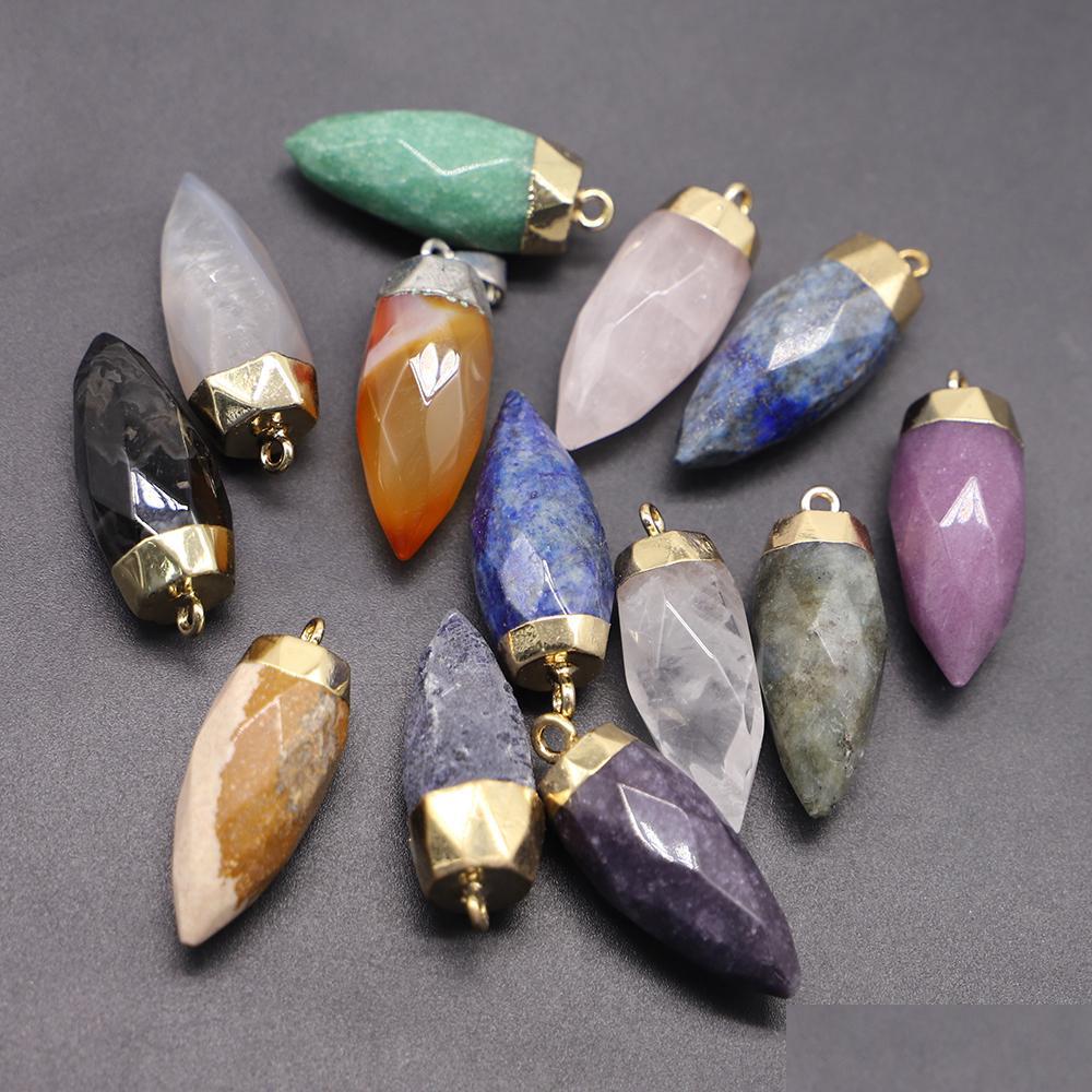 Charms Natural Stone Pendants Sier Gold Cone Healing Pendum Charms Faceted Grey Agate Onyx Reiki Crystal Diy Jewelry Making Drop Deli Dhbj1
Charms Natural Stone Pendants Sier Gold Cone Healing Pendum Charms Faceted Grey Agate Onyx Reiki Crystal Diy Jewelry Making Drop Deli Dhbj1
