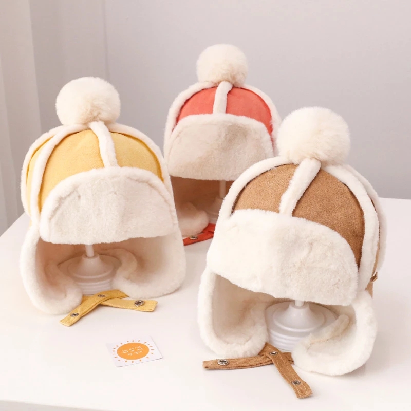 Fur Baby Hat for Girls Boys Plush Lining Winter Kids Cap with Earflap Skiing Windproof Baby Bonnet Infant Beanie 1-4Y
Fur Baby Hat for Girls Boys Plush Lining Winter Kids Cap with Earflap Skiing Windproof Baby Bonnet Infant Beanie 1-4Y